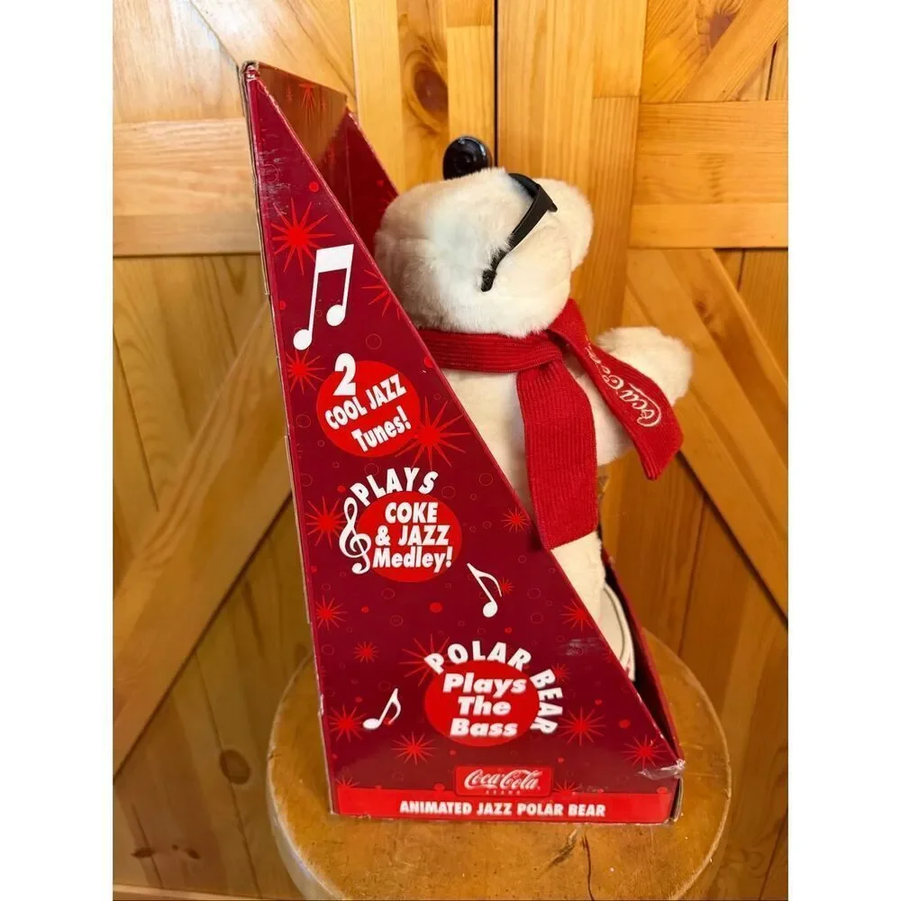 Vintage Coca-Cola Animated Jazz Polar Bear 14” READ DESCRIPTION (6571)